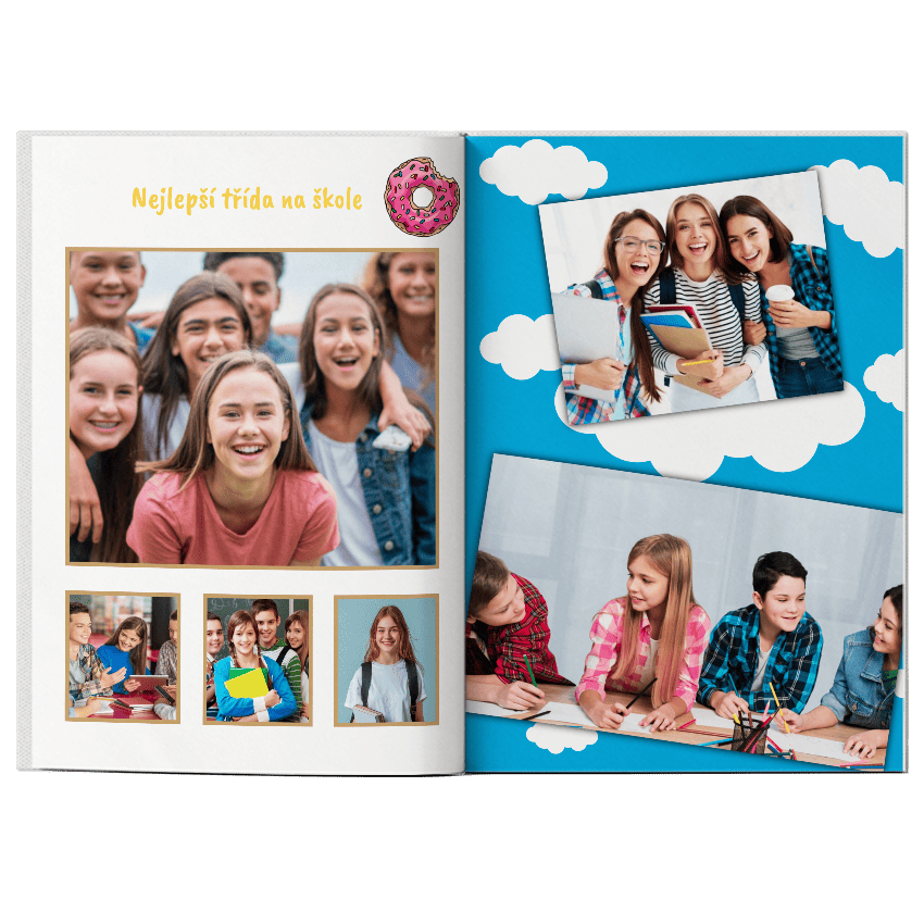 Kvalitní fotokniha pro školy a školky velká A4 - vlastní foto na deskách. Levně online. - Sitcom